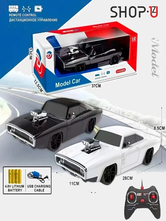 Batareya bilan ishlaydigan radio boshqariladigan avtomobil VAZ2107, DODGE, Chevrolet,Taxi