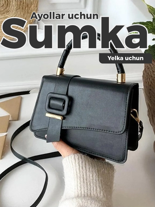 Ayollar sumkasi,Sumka, ayollar uchun charm elkama sumkasi, charm