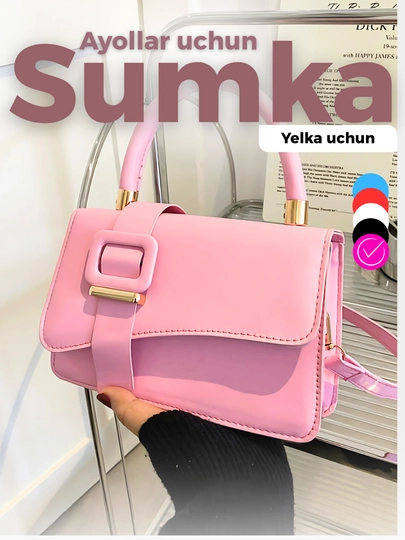Ayollar sumkasi,Sumka, ayollar uchun charm elkama sumkasi, charm