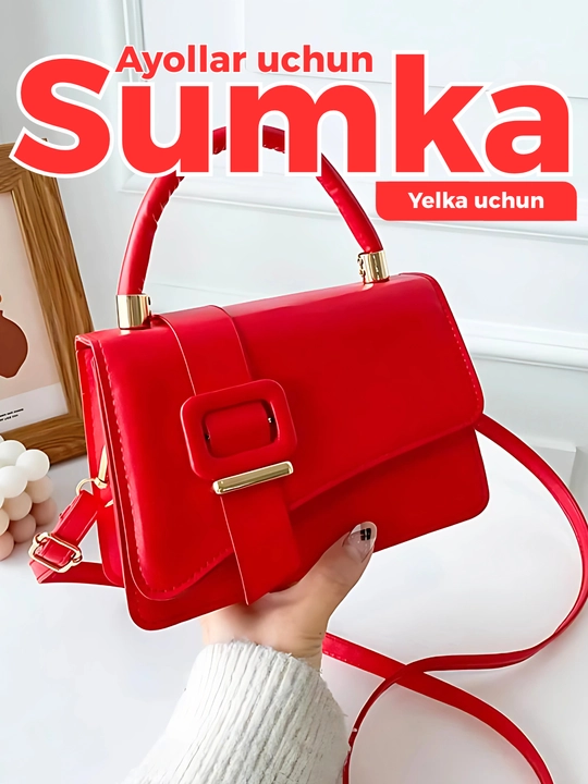 Ayollar sumkasi,Sumka, ayollar uchun charm elkama sumkasi, charm