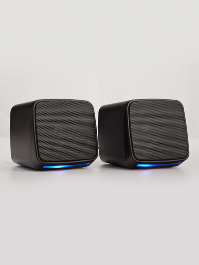 Колонки мини с RGB подсветкой, для компьютеров, смартфонов и ноутбуков, USB - 