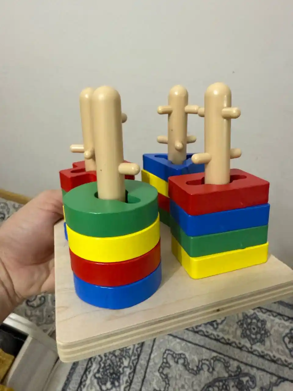 Saralagich, montessori, katta rivojlantiruvchi o‘yinchoq, yog‘och o‘yinchoqlar