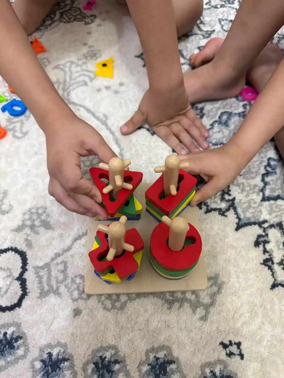 Saralagich, montessori, katta rivojlantiruvchi o‘yinchoq, yog‘och o‘yinchoqlar