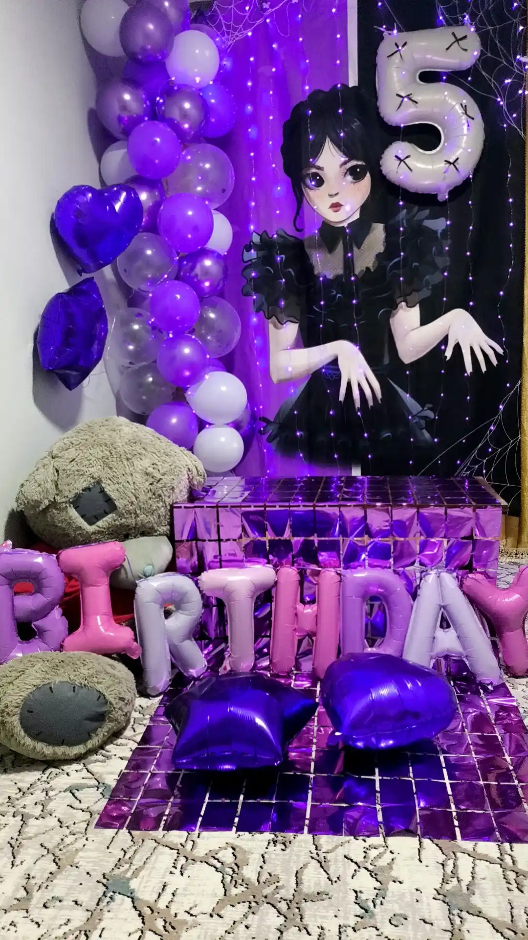 Шарики буквы "Happy Birthday" для дня рождения, надпись на стену