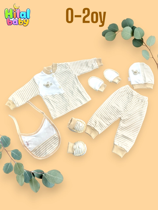 Мягкий комплект Hilalbaby, из 6 предметов, для малышей в возрасте от 0 до 2 месяцев - 