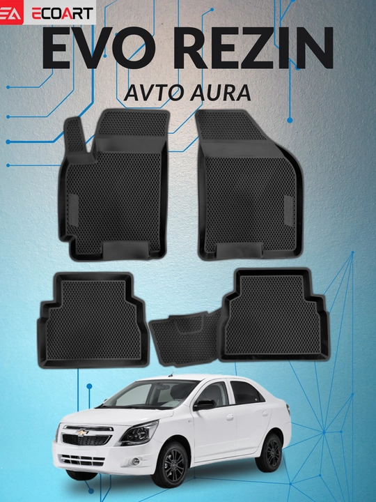 Эво резиновые полики EcoArt 3D полики, Gentra Nexia 3 Cobalt, Damas, Labo, Lacetti, Matiz - 