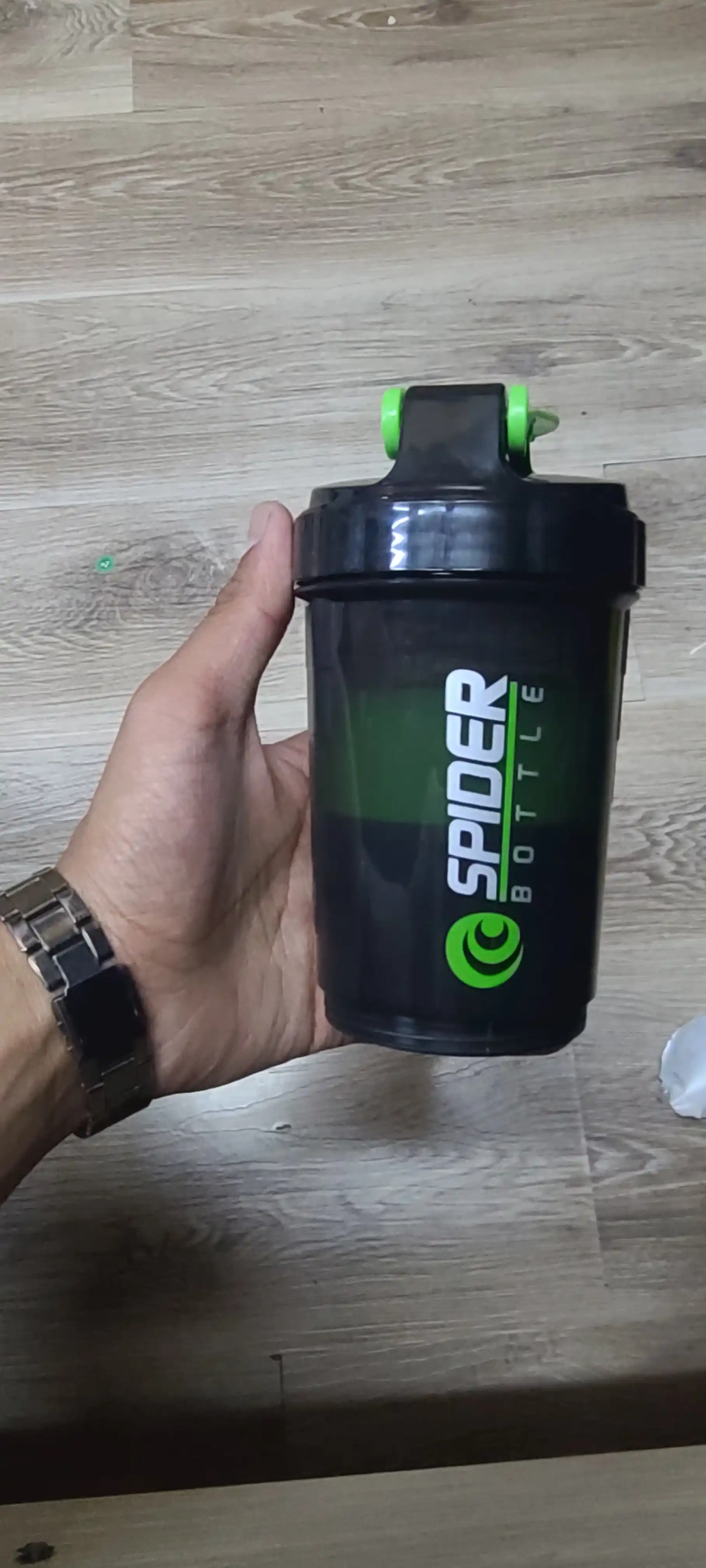 Sport shayker butilkasi, kukun saqlagichi bilan, 500 ml, qo'shimchalar uchun / Zi Store