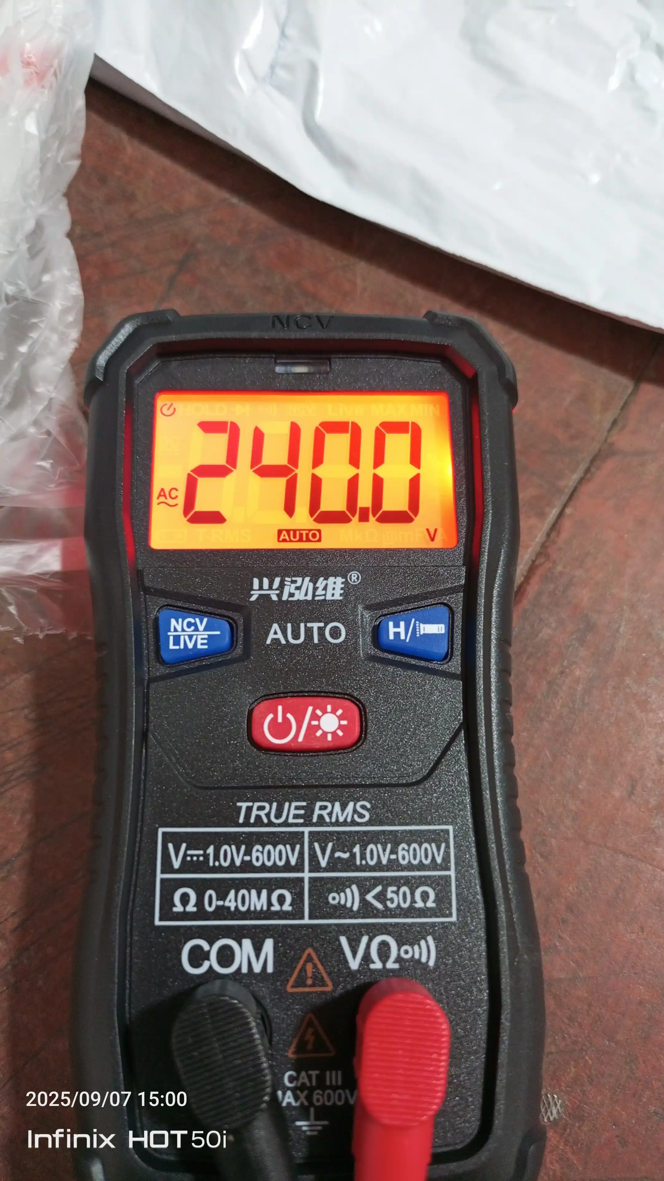 Professional raqamli smart multimetr, asboblar, elektrik, aqlli test o‘lchagich