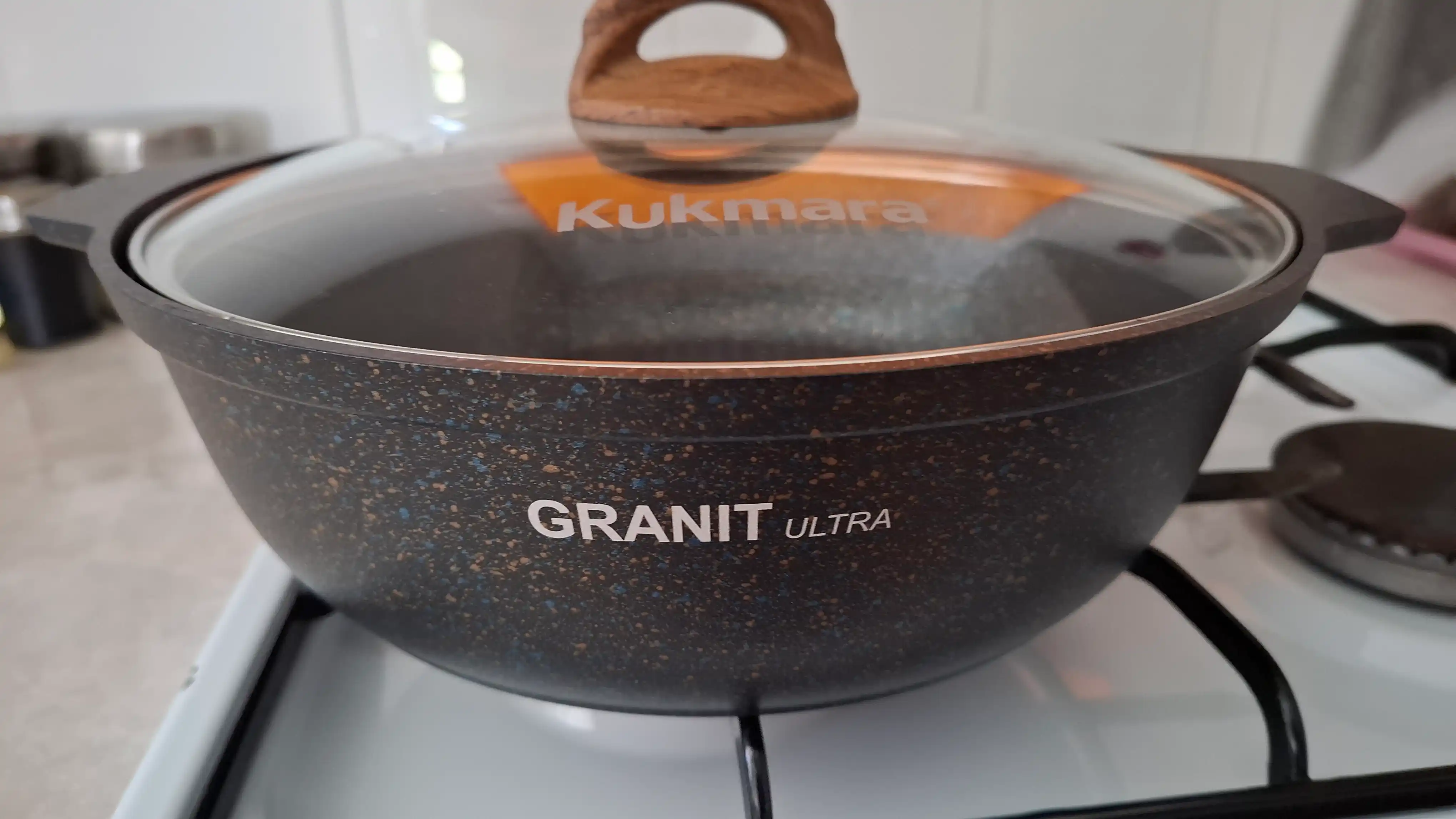 Кастрюля-жаровня Kukmara Granit Ultra 3 / 4 / 5 л (Цвет-Blue)