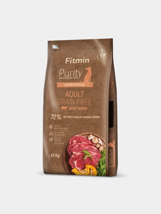 Fitmin Purity barcha zotli katta itlar uchun quruq mol go‘shti ozuqasi