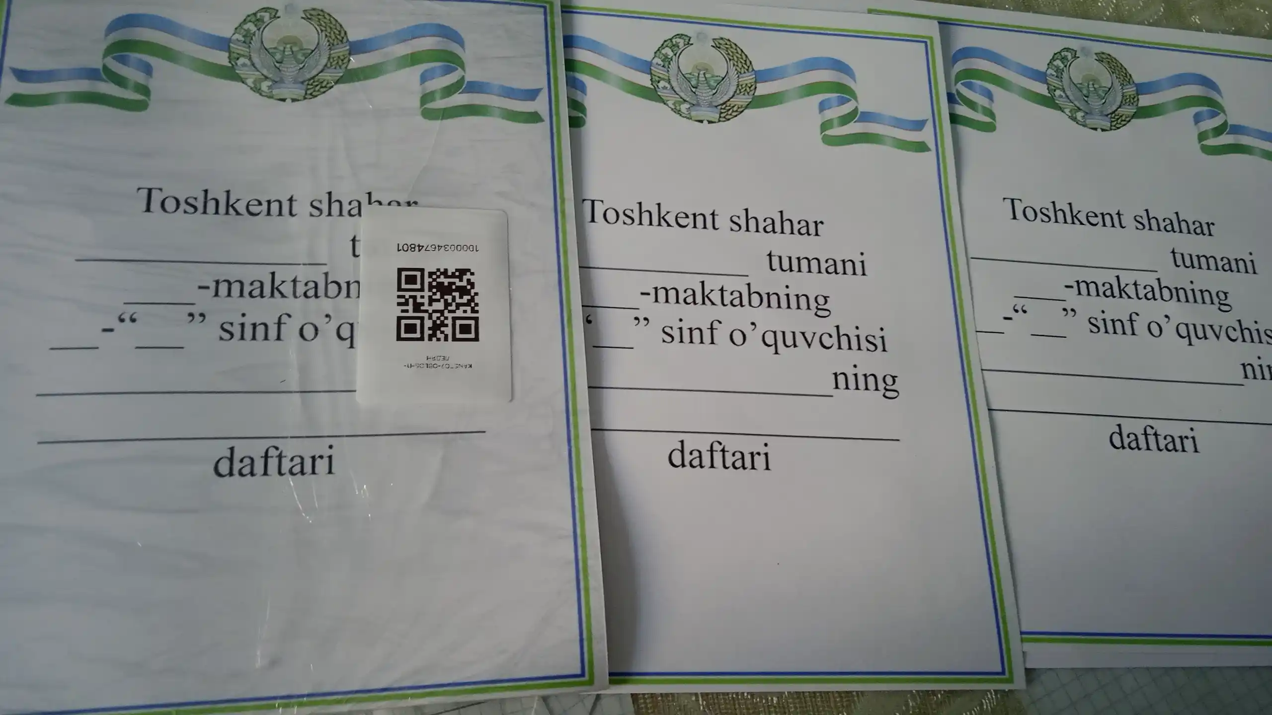 Daftar uchun muqova, 10 dona