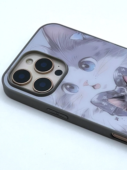 iPhone X XS, 11, 12, 13, 14, 15, 16 Pro, Max, твёрдый глянцевый силиконовый чехол