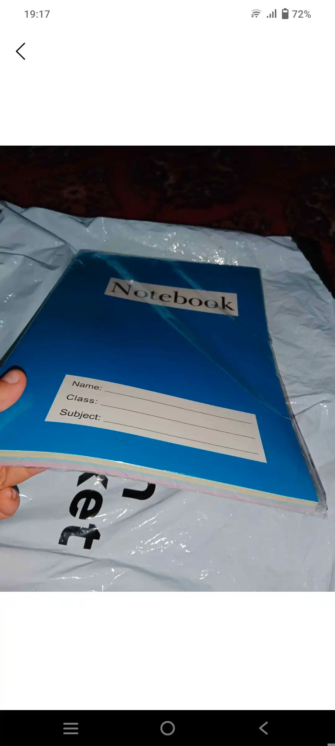 Katta daftar, umumiy, bloknot, A4 formati, 200 varaq, karton qopqoq