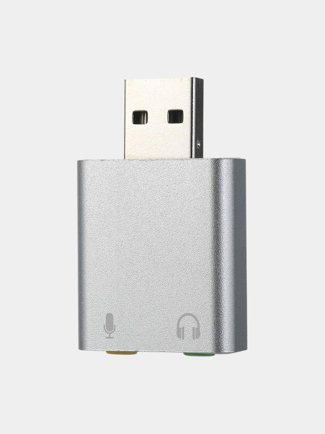 Внешний USB аудио адаптер — звуковая карта для наушников и микрофона - 