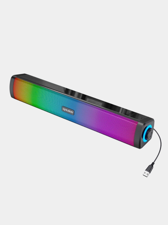 Bluetoothli kompyuter kolonkalar, simli, USB, RGB, o'yin uchun, stol usti, noutbuk uchun - 