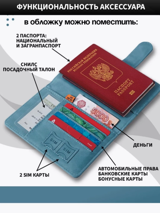 Обложка для загранпаспорта