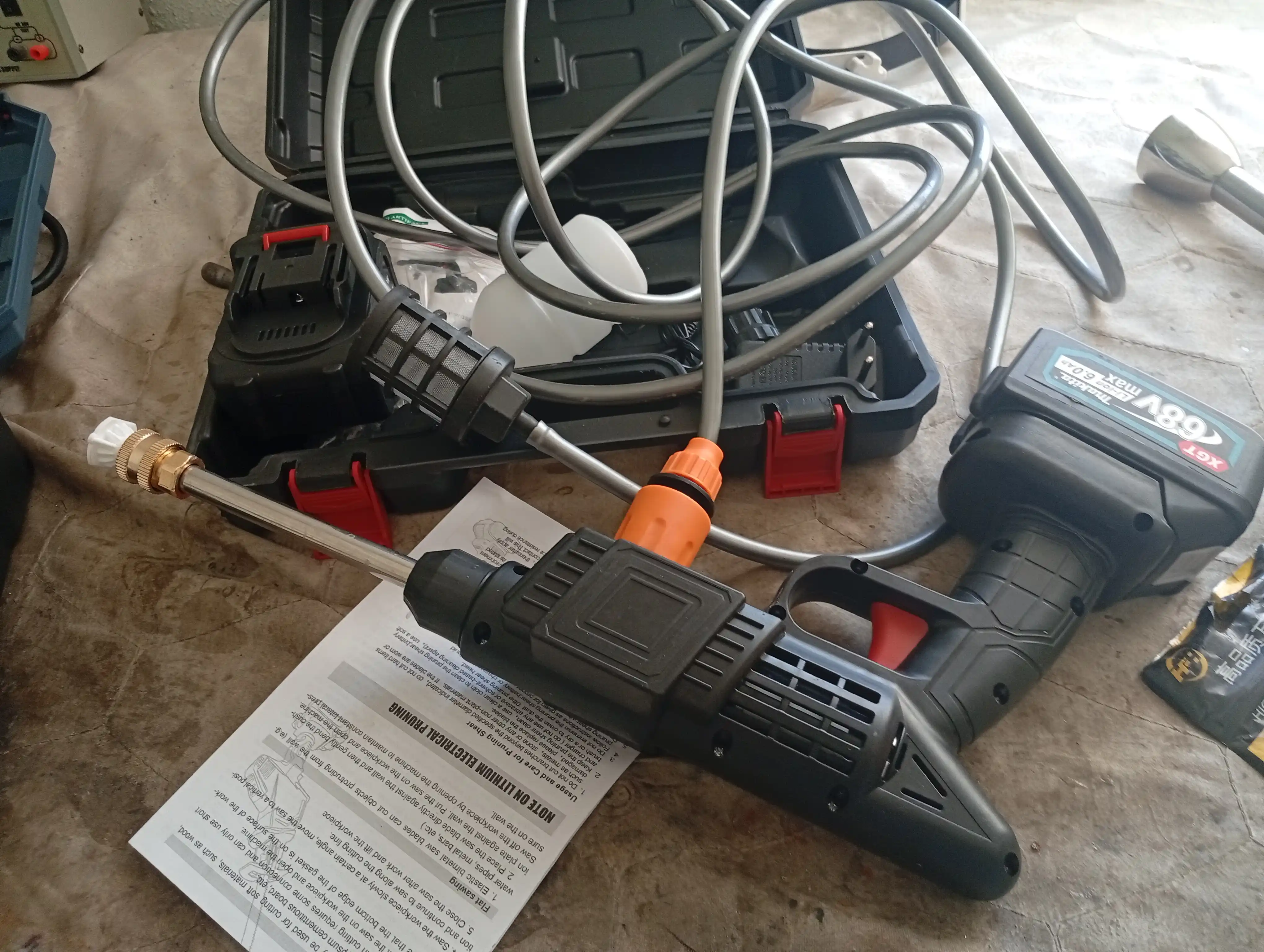 Karcher akkumulyatorli yuqori bosimli purkagich 2 va 1 batareyali