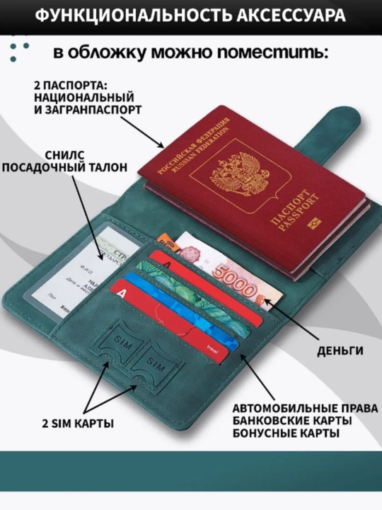 Обложка для загранпаспорта