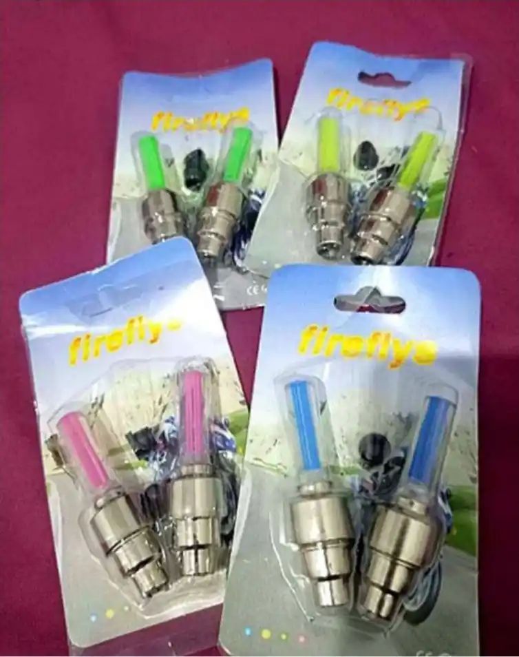Velosiped va avtomobil uchun g'ildirak nippeli LED chirog'i 