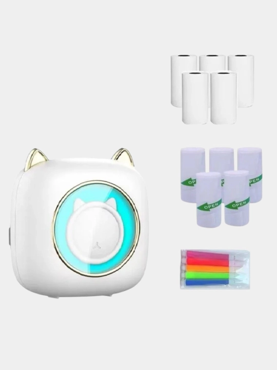 Bolalar uchun Bluetooth bilan telefon uchun simsiz mini termal printer