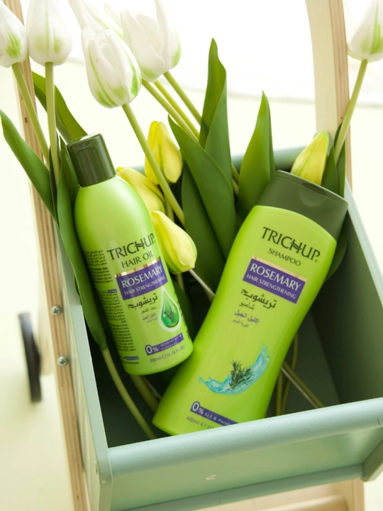 O‘tli shampun Trichup Herbal Shampoo Rosemary, 400 ml,o‘sish,yaltiroqlik va yangilik uchun