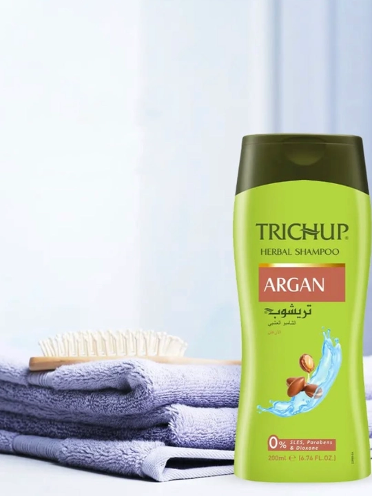 Trichup Argan Shampoo 200 ml argan moyli shampun, oziqlanish, jilo va yumshoqlik uchun