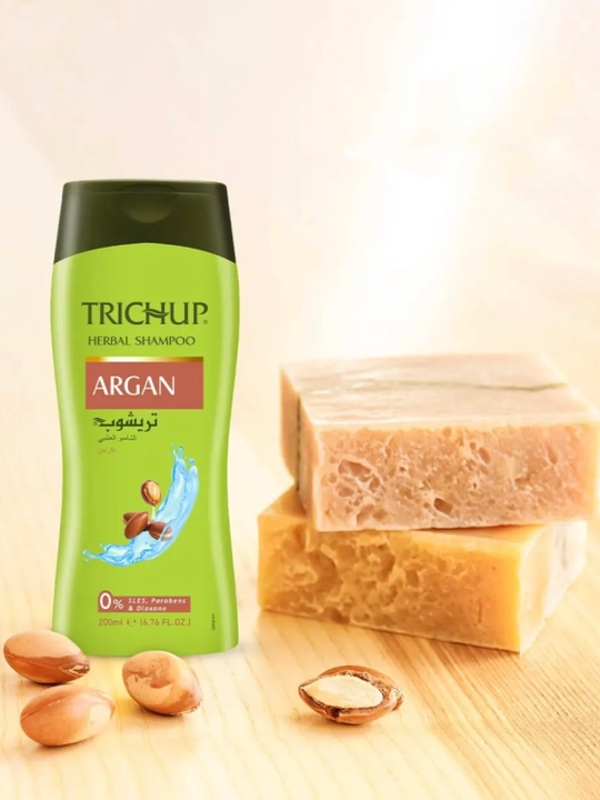 Trichup Argan Shampoo 200 ml argan moyli shampun, oziqlanish, jilo va yumshoqlik uchun