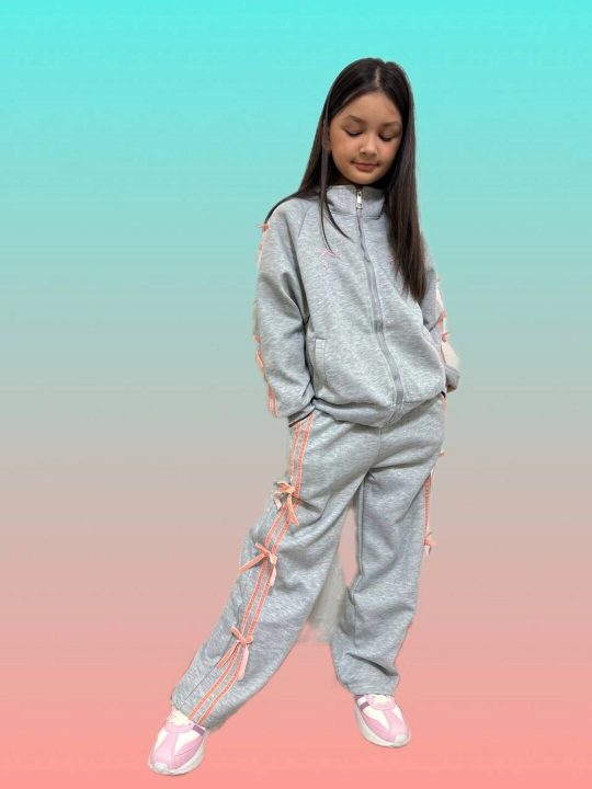 Спортивный костюм для девочек, домашняя одежда, от 5-6 до 12-13 лет