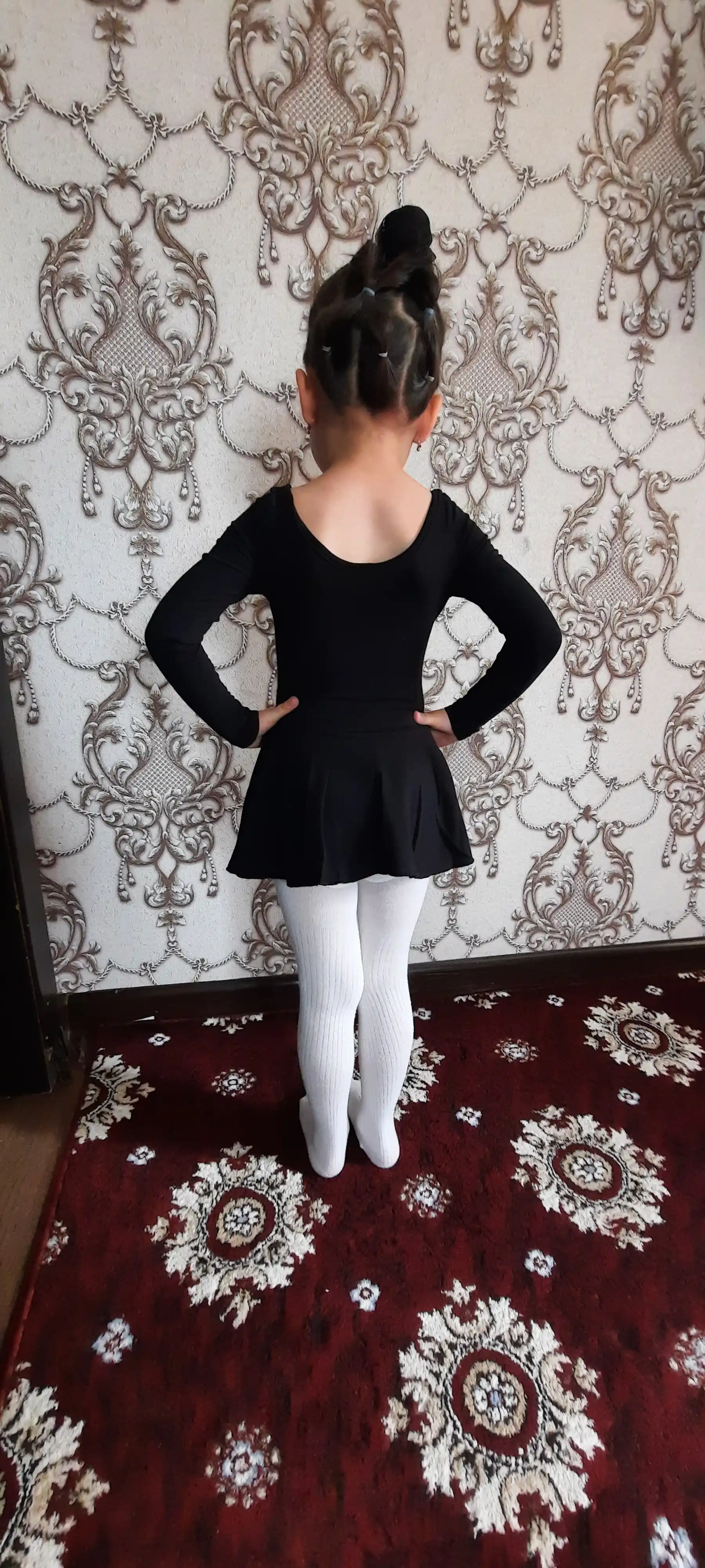 Raqs va gimnastika uchun mashg'ulot formasi, qora UM795032