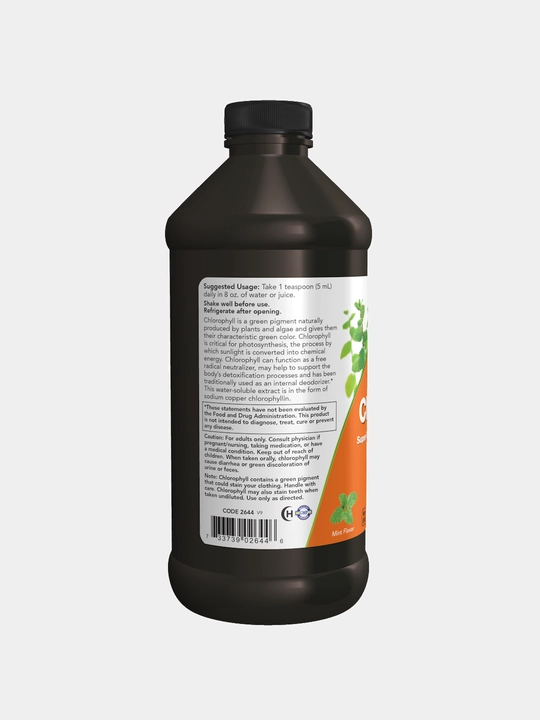 NOW Foods, suyuq Xlorofill Chlorophyll, Halol