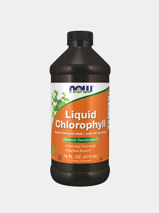 NOW Foods, suyuq Xlorofill Chlorophyll, Halol
