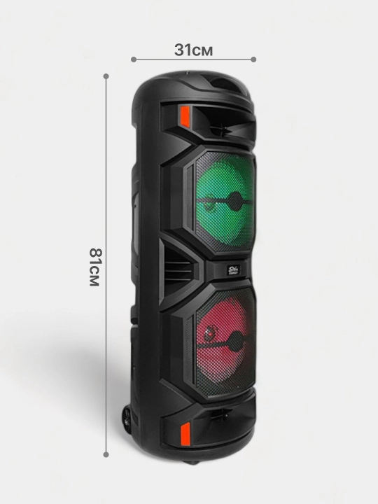 Караоке колонка Sing-e с микрофоном, Bluetooth, портативная, RGB подсветка