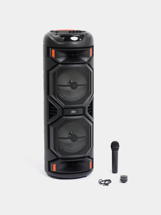 Караоке колонка Sing-e с микрофоном, Bluetooth, портативная, RGB подсветка