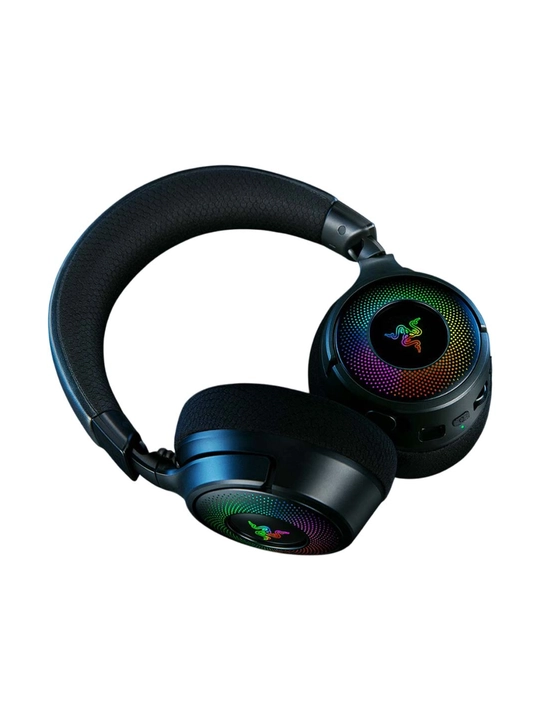 Razer Kraken V4 simsiz oʻyin minigarnituralari, USB-A/WL/BT, RGB, 70 soatgacha ishlash