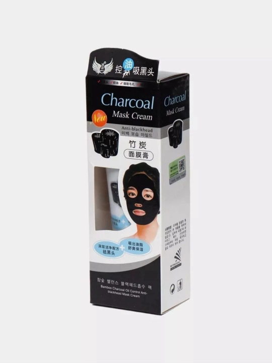 Charcoal  Mask Cream teri tozalovchi, qora nuqtalarga qarshi, qora, 130g