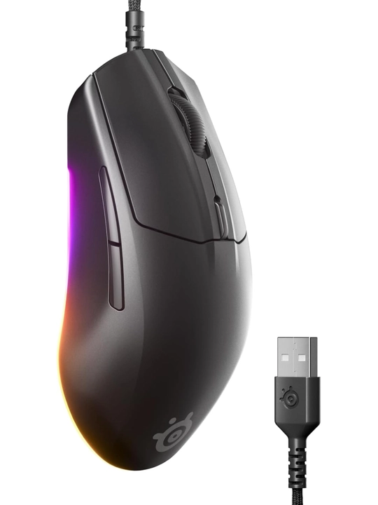 Игровая мышь SteelSeries Rival 3 Gen2, легкая, 77 гр, RGB, 60 млн нажатий - 