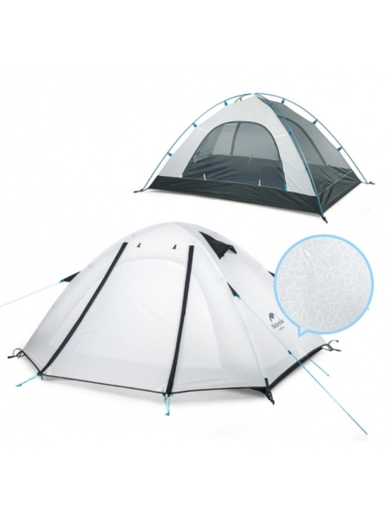 Naturehike P‑Series chodiri, 4 kishilik, oq rang, 3 kg, dam olish uchun - 