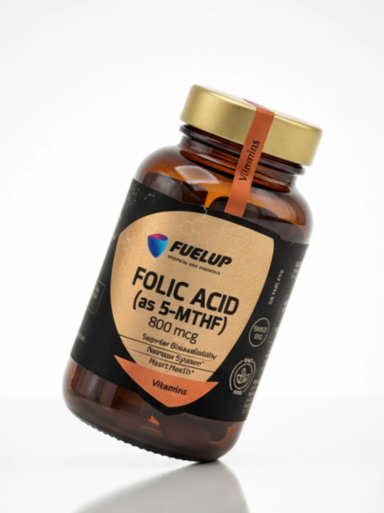 FuelUP FOLIC ACID (as 5-MTHF) 800mcg 60tabs - 