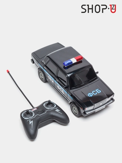 Радиоуправляемая машинка на аккумуляторах ВАЗ 2107, DODGE, Chevrolet, Taxi, Police — SHOPUZK-VAZ2107-БРОНЗ