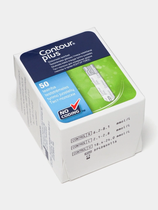 Тест-полоски CONTOUR PLUS №50 (к глюкометру) д/изм.глюк