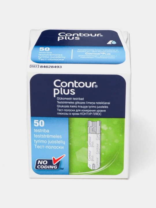 Тест-полоски CONTOUR PLUS №50 (к глюкометру) д/изм.глюк