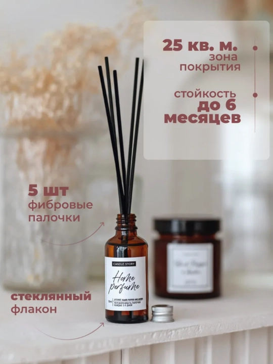 Ароматизатор диффузор с палочками для дома, автомобиля и офиса
