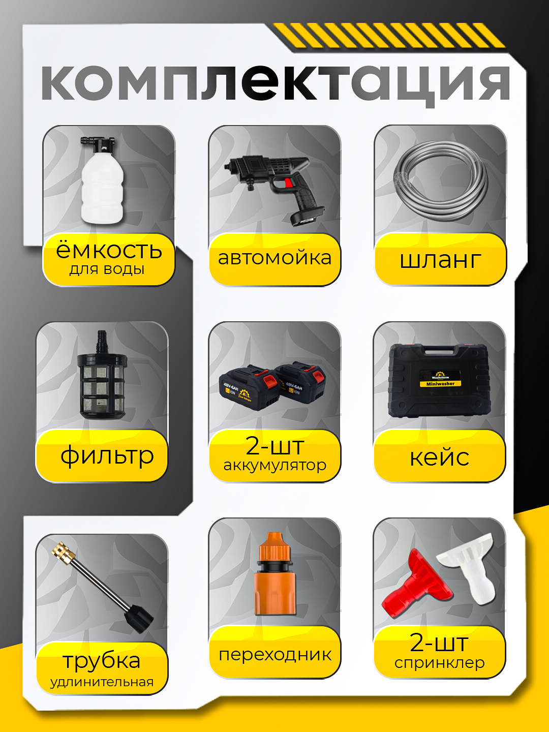 Mini karcherlar, yuqori bosimli avtomobil yuvish mashinasi