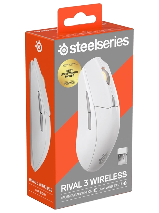 SteelSeries Rival 3 Wireless Gen 2 игровая мышь, до 175 часов работы, 60 млн нажатий