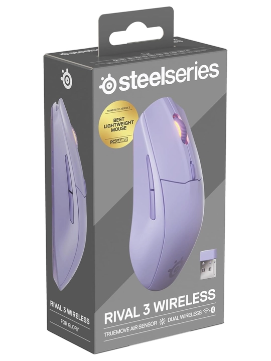 SteelSeries Rival 3 Wireless Gen 2 игровая мышь, до 175 часов работы, 60 млн нажатий