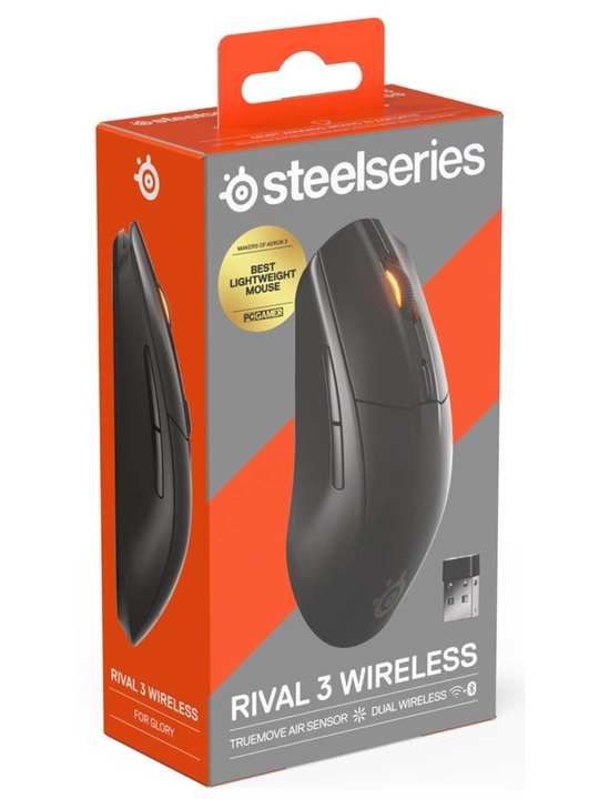 SteelSeries Rival 3 Wireless Gen 2 игровая мышь, до 175 часов работы, 60 млн нажатий