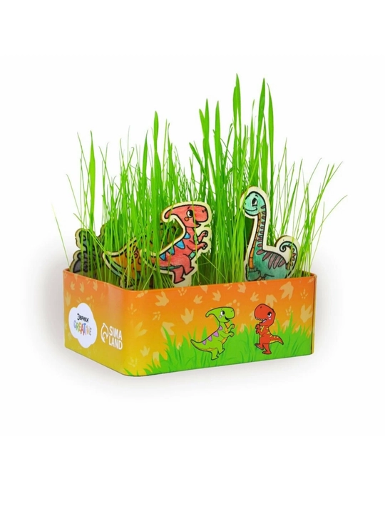 "Mening mini-bog'im" va "Dinozavrlar tajriba to'plami, bog'ni o'stirish, bolalar tajribasi