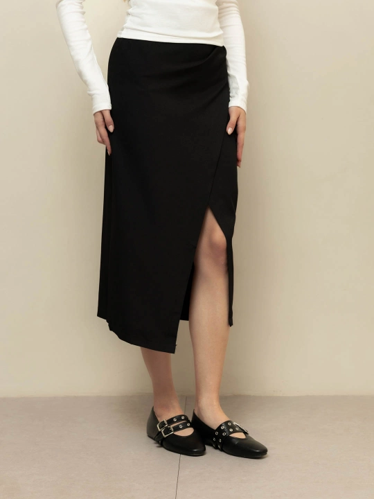 Midi yubka — “zapak” uslubida JUST JT8503-78015 - 