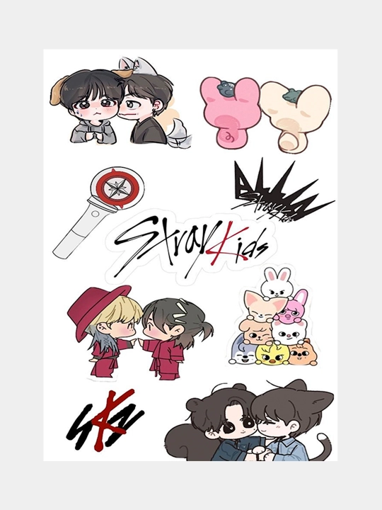 Наклейки Stray Kids для самостоятельной резки - 