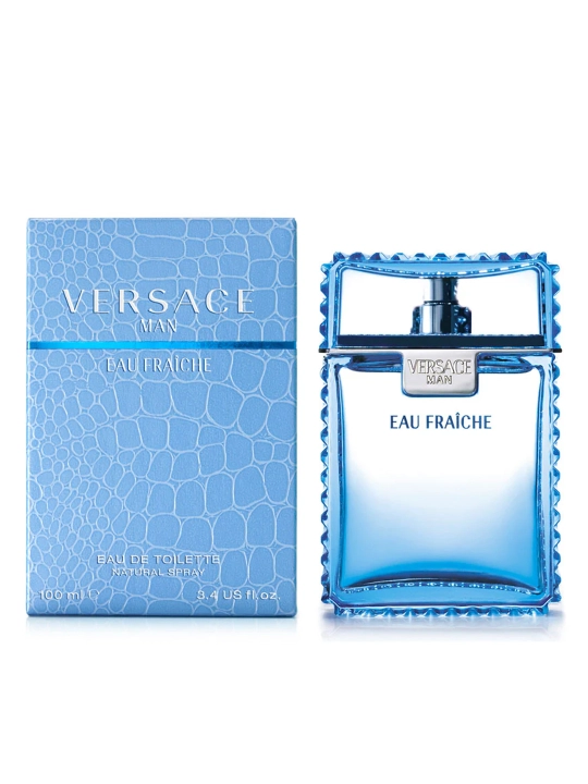Туалетная вода  Versace Man Eau Fraîche Eau de Toilette, 100 ml для мужчин, цитрусово-водный аромат, Италия - 